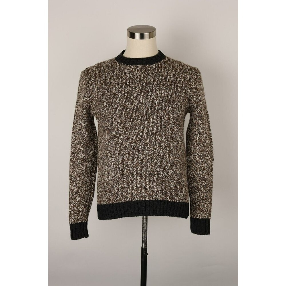 $750 Boglioli 100% Thick Wool Crew Neck Pullover Sweater SZ Large NEW